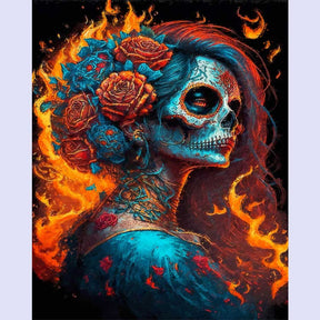 Paint By Numbers -Skeleton Girl