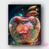 Paint By Numbers -Apple and Flowers