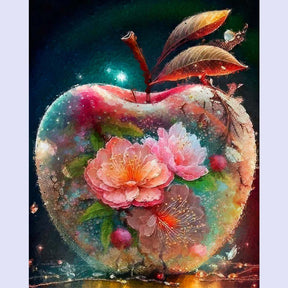 Paint By Numbers -Apple and Flowers