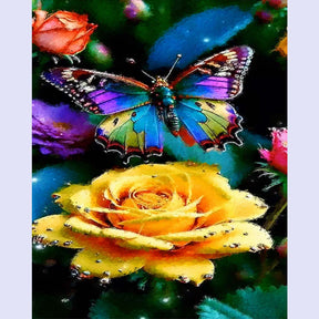 Paint By Numbers -Butterfly Flower