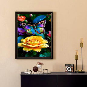 Paint By Numbers -Butterfly Flower