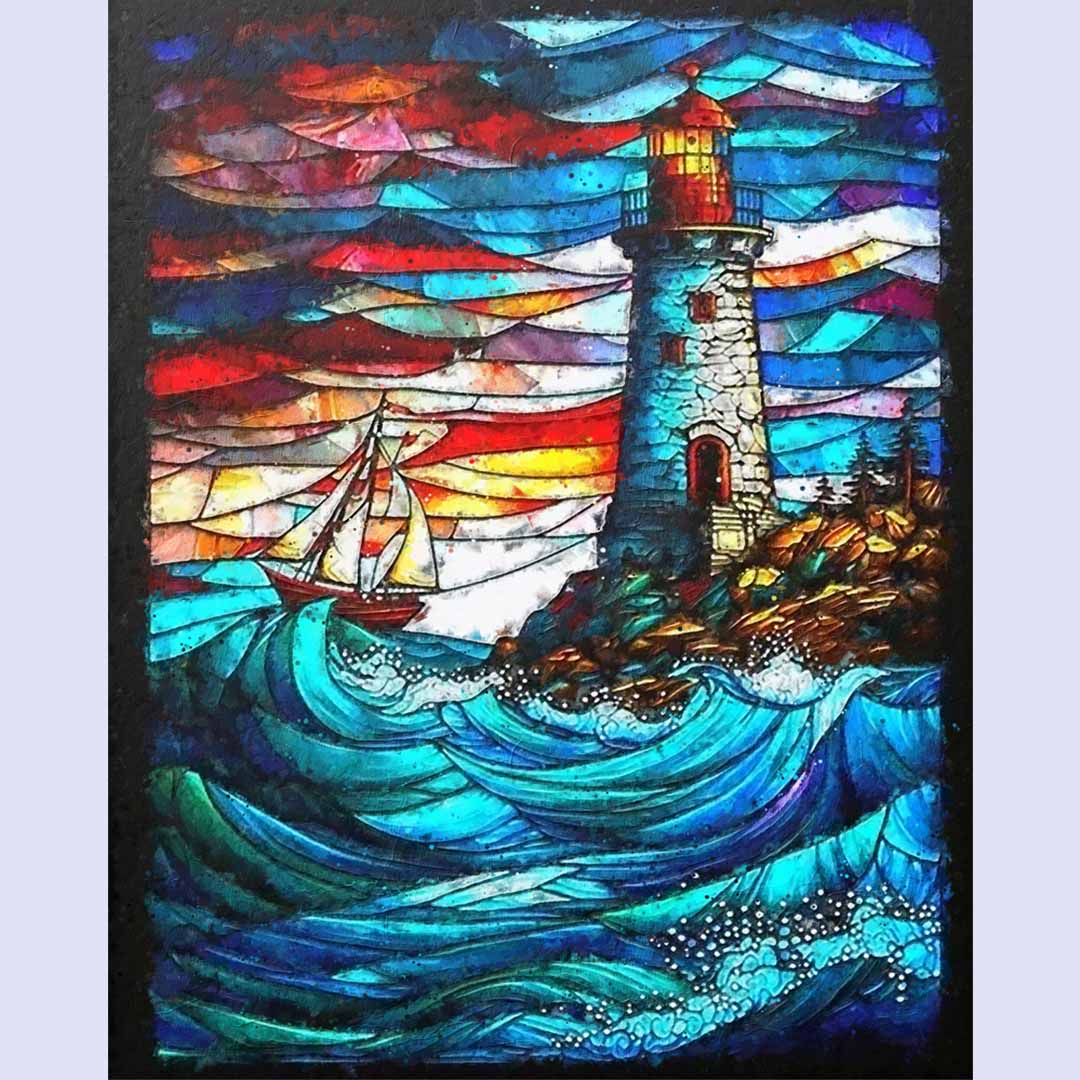 Paint By Numbers -Lighthouse