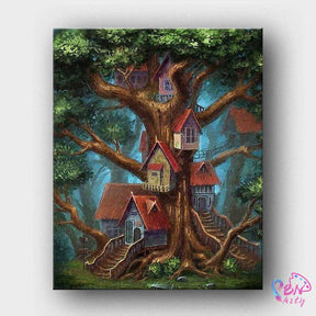 Paint By Numbers -Tree House