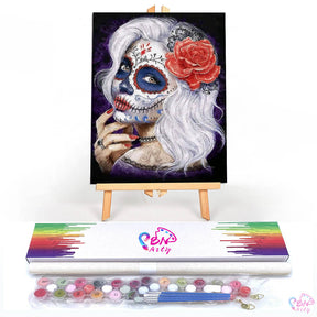 Paint By Numbers -Skeleton Girl