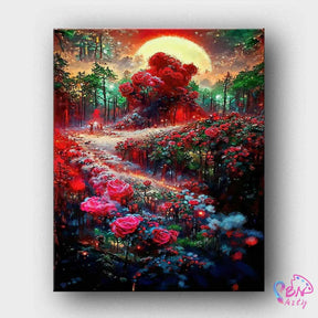 Paint By Numbers -Flower Forest