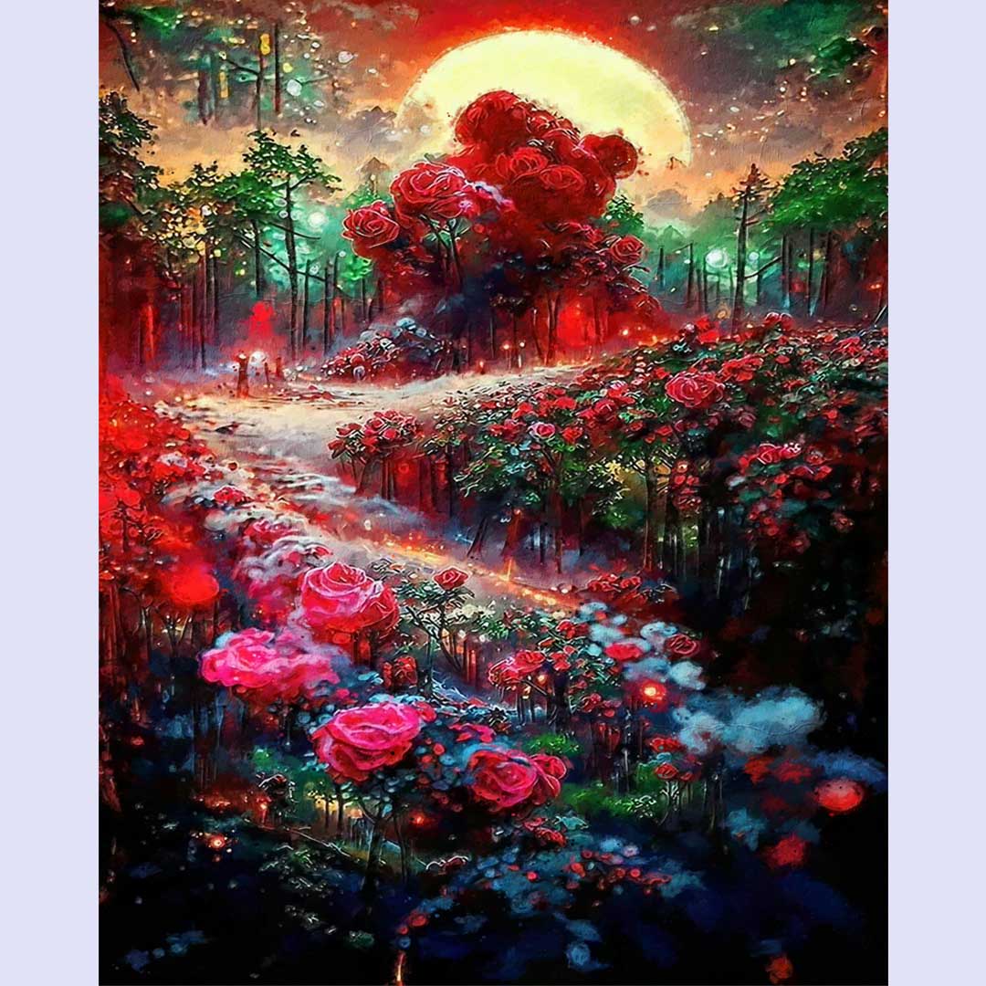 Paint By Numbers -Flower Forest