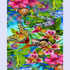 Paint By Numbers -Flower Butterfly