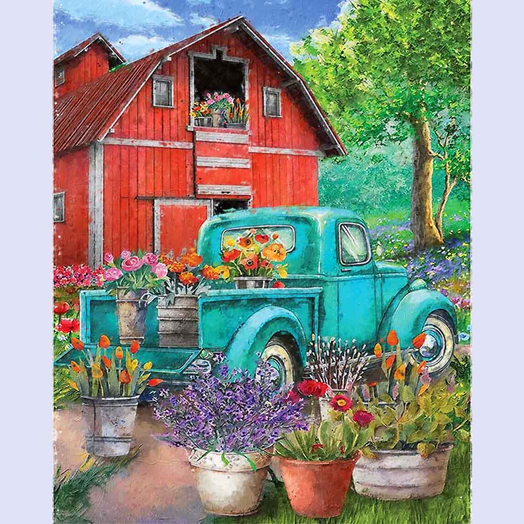 Paint By Numbers -Country Garden