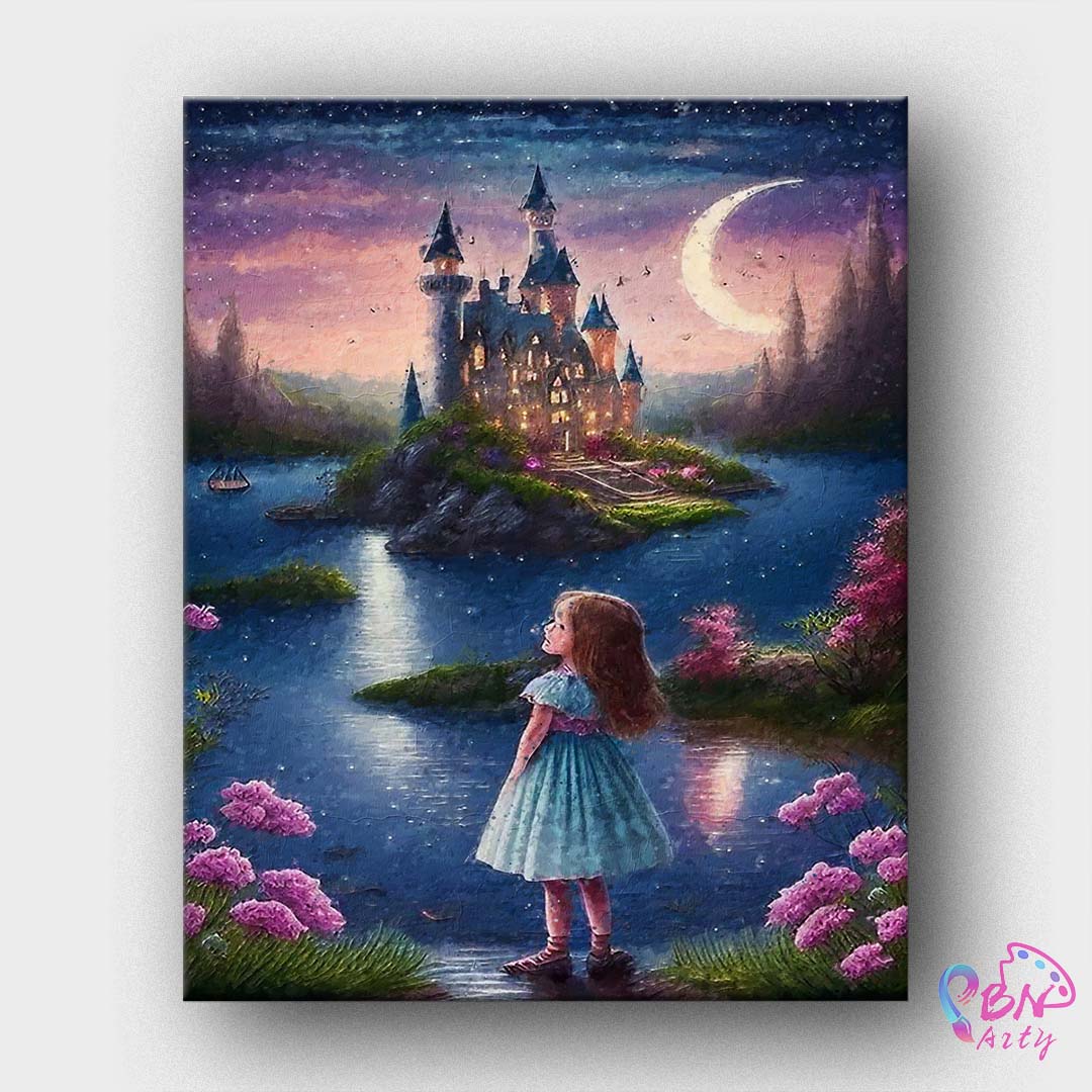 Paint By Numbers -Castle and Girl