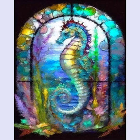 Paint By Numbers -Seahorse