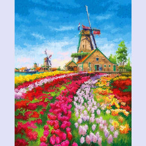 Paint By Numbers -Flower House