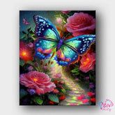 Paint By Numbers - Flower and Butterfly