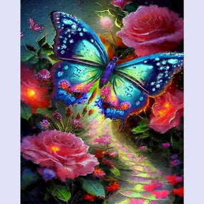 Paint By Numbers - Flower and Butterfly