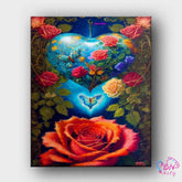 Paint By Numbers - Rose and Butterfly