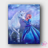 Paint By Numbers -Princess and Unicorn