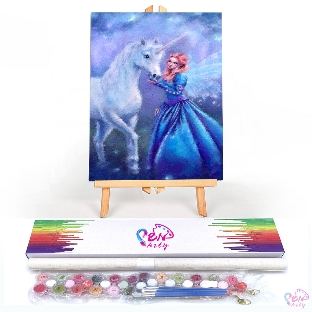 Paint By Numbers -Princess and Unicorn