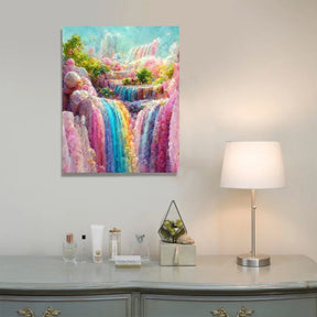 Paint By Numbers -Rainbow Waterfall