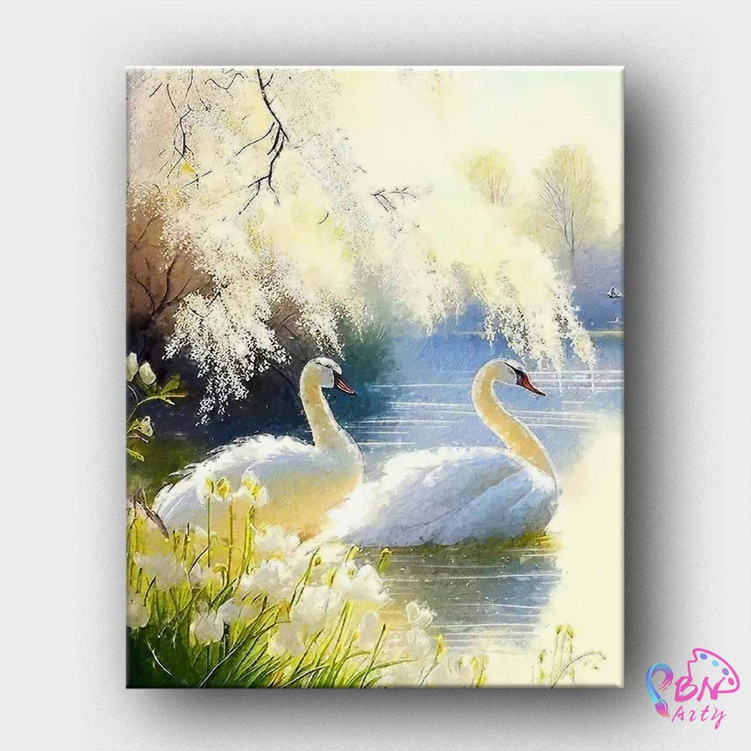 Paint By Numbers -Swan