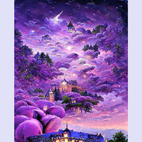 Paint By Numbers -The castle at night