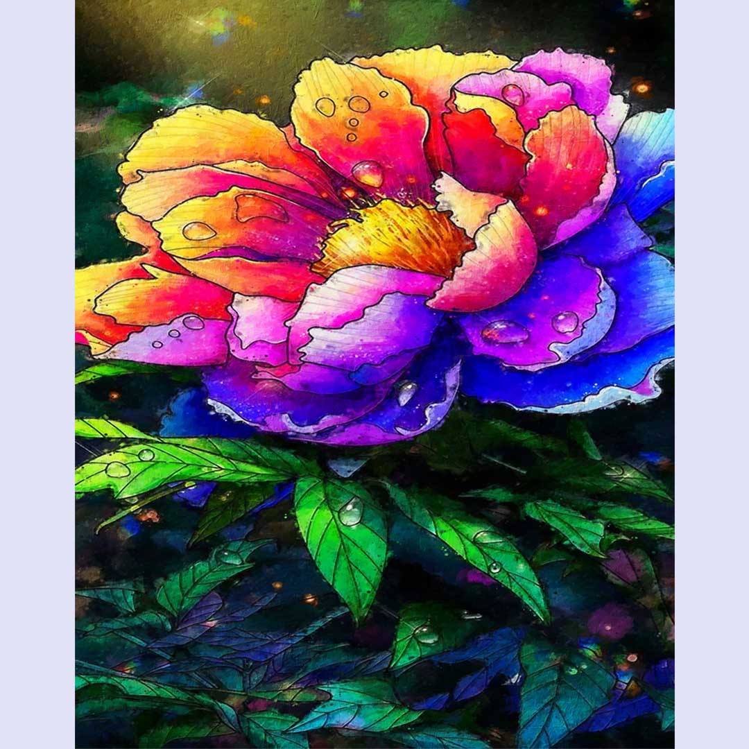 Paint By Numbers -Flower