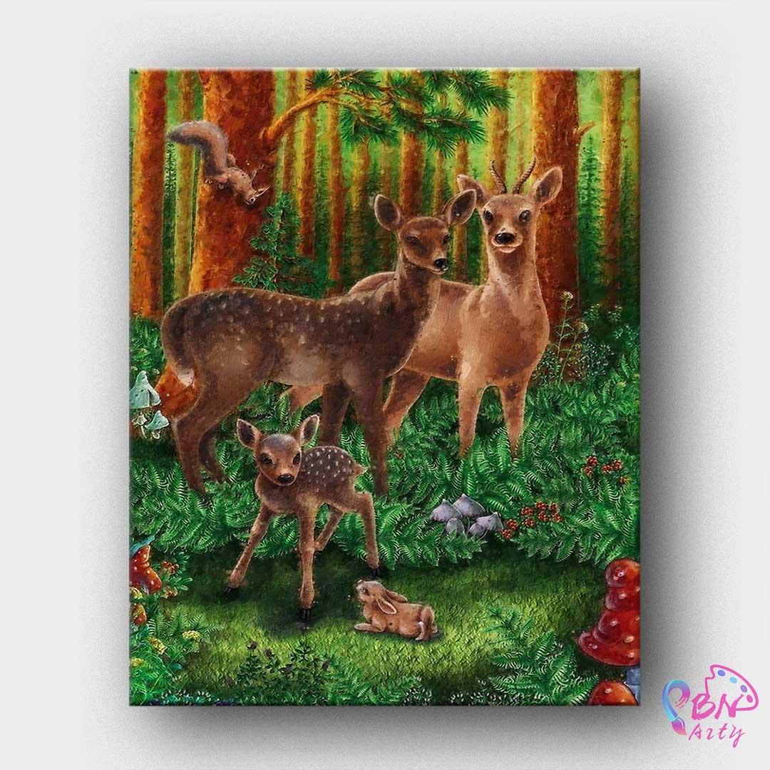 Paint By Numbers -Plum Deer