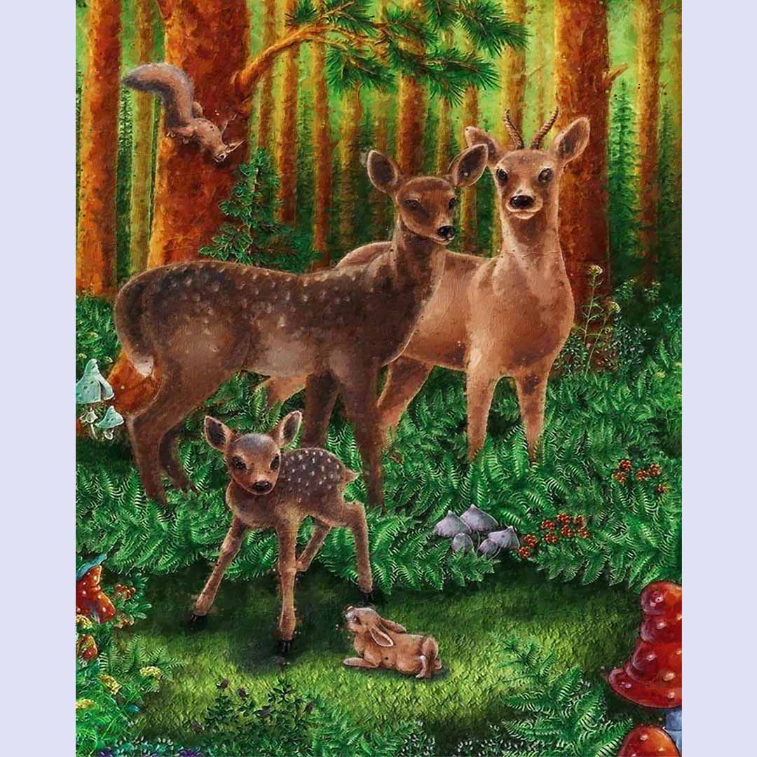 Paint By Numbers -Plum Deer