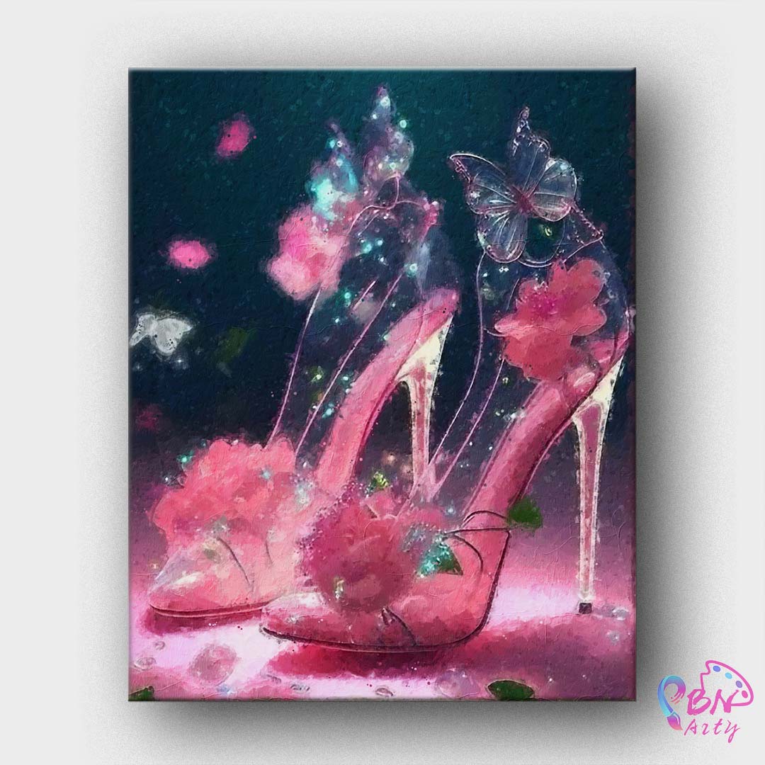 Paint By Numbers -Crystal Shoes