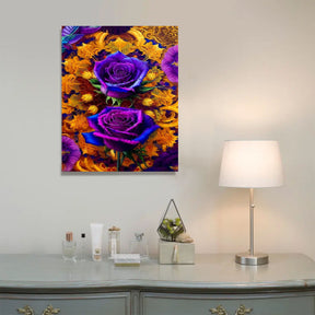 Paint By Numbers -Purple Roses