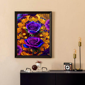 Paint By Numbers -Purple Roses