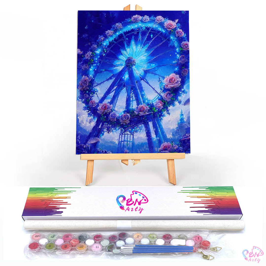 Paint By Numbers -Rose Ferris Wheel