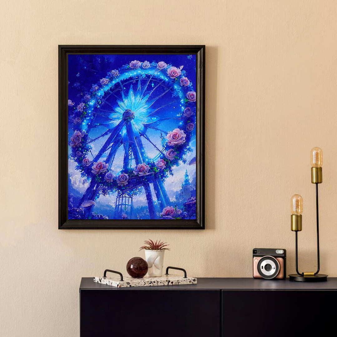 Paint By Numbers -Rose Ferris Wheel