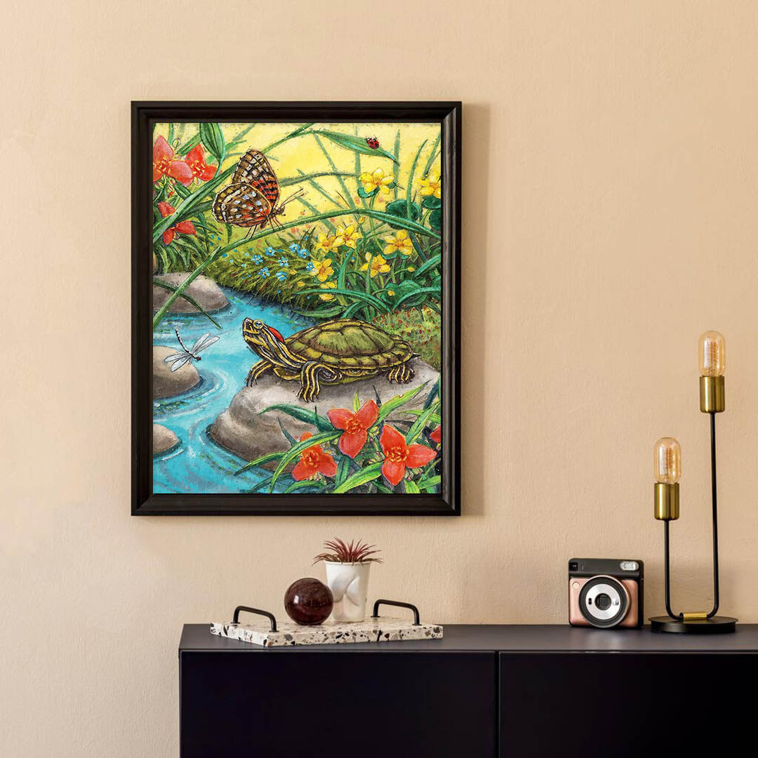 Paint By Numbers -Turtle and Butterfly