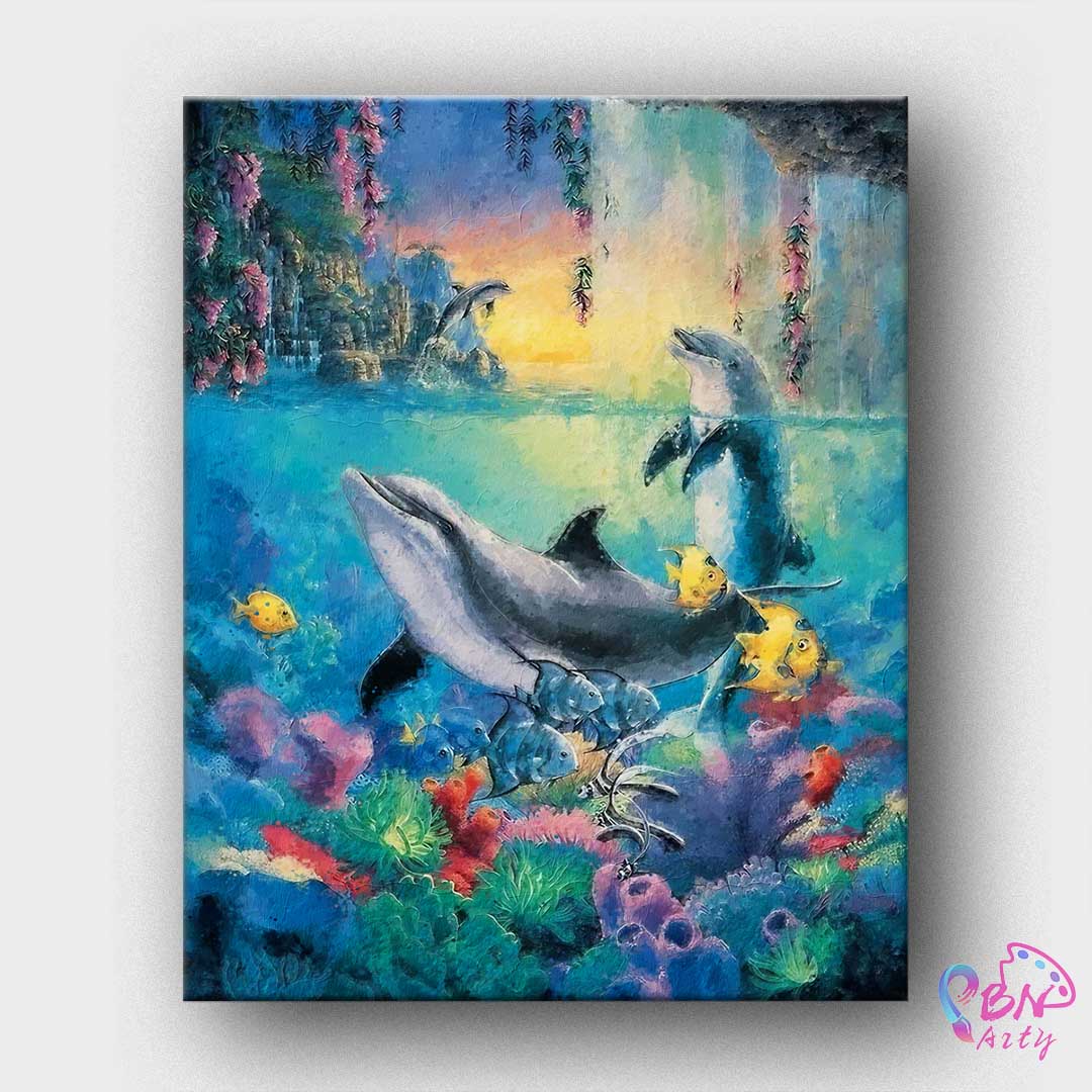 Paint By Numbers -Dolphin