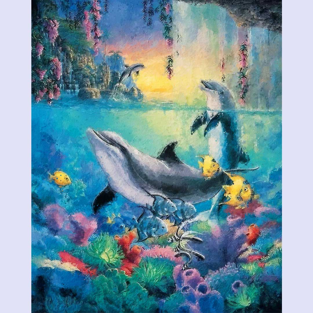 Paint By Numbers -Dolphin