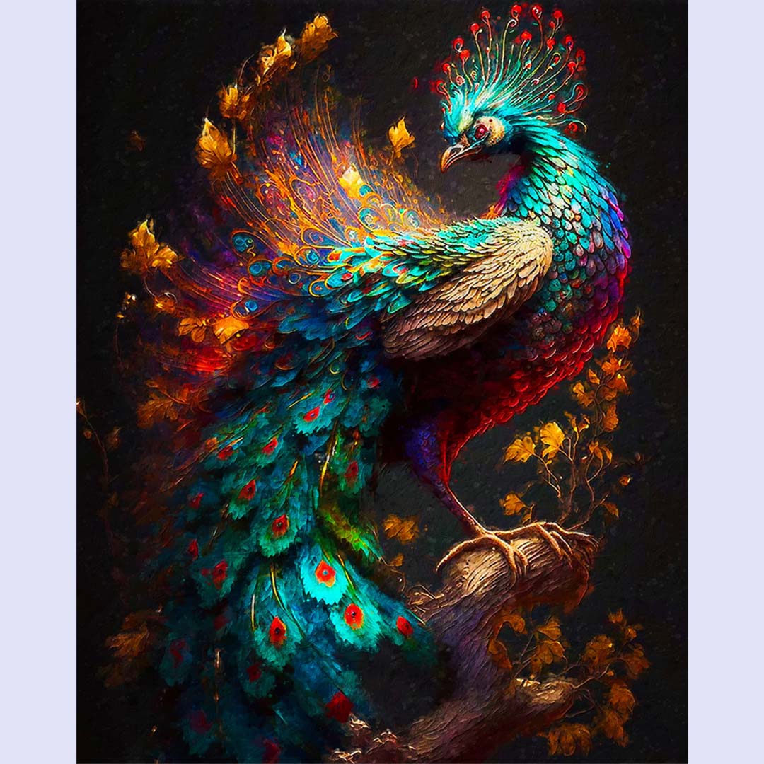 Paint By Numbers -Peacock