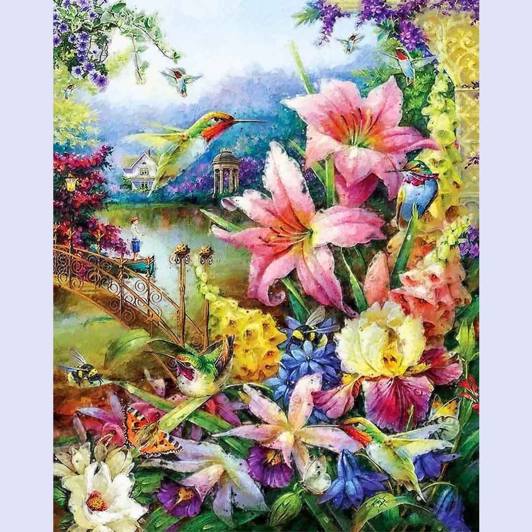 Paint By Numbers -Flower and Bird