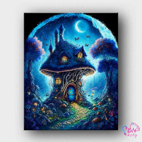 Paint By Numbers -Mushroom House