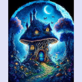 Paint By Numbers -Mushroom House