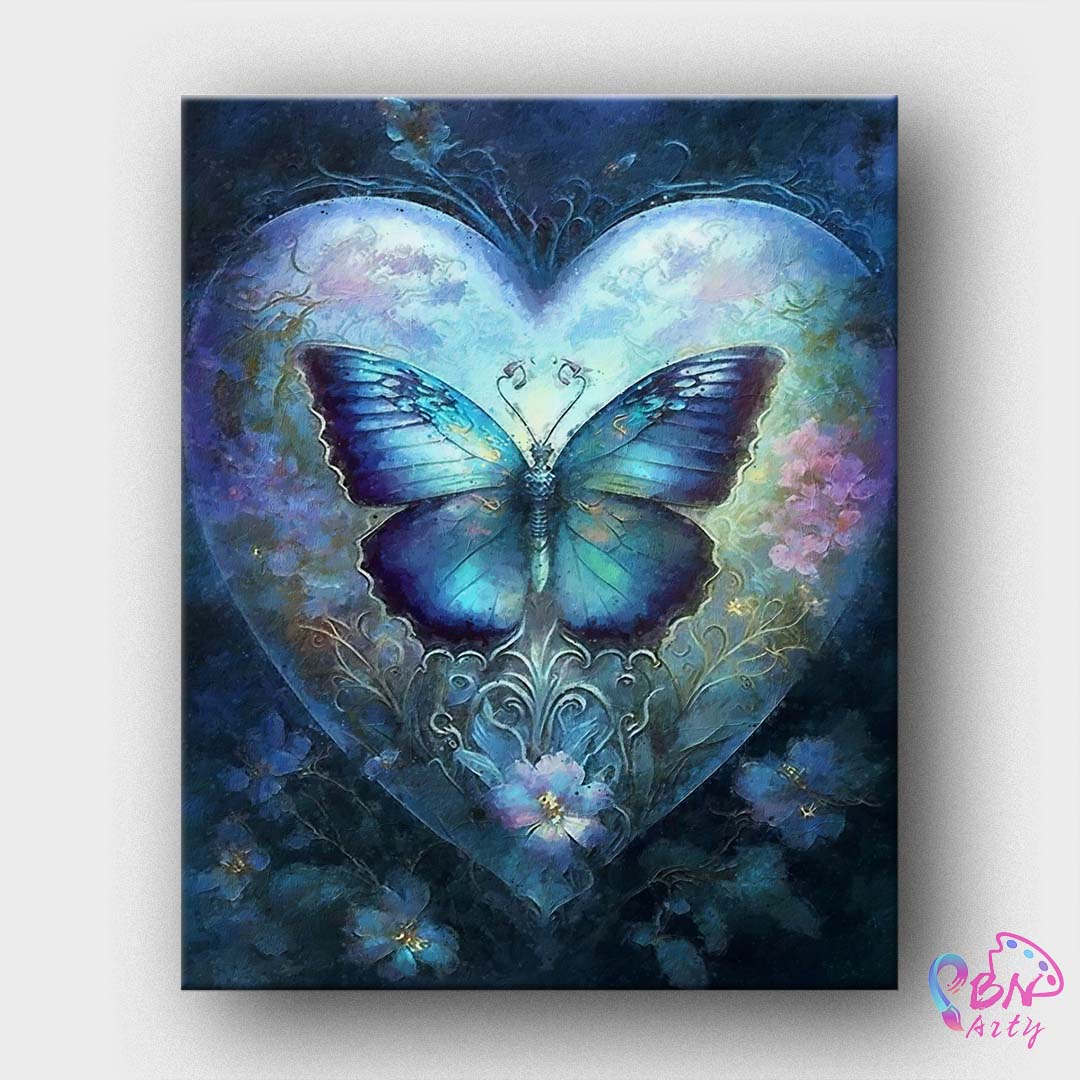 Paint By Numbers -Butterflies and Flowers