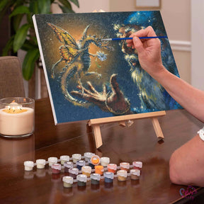 Paint By Numbers -Wizard and Dragon