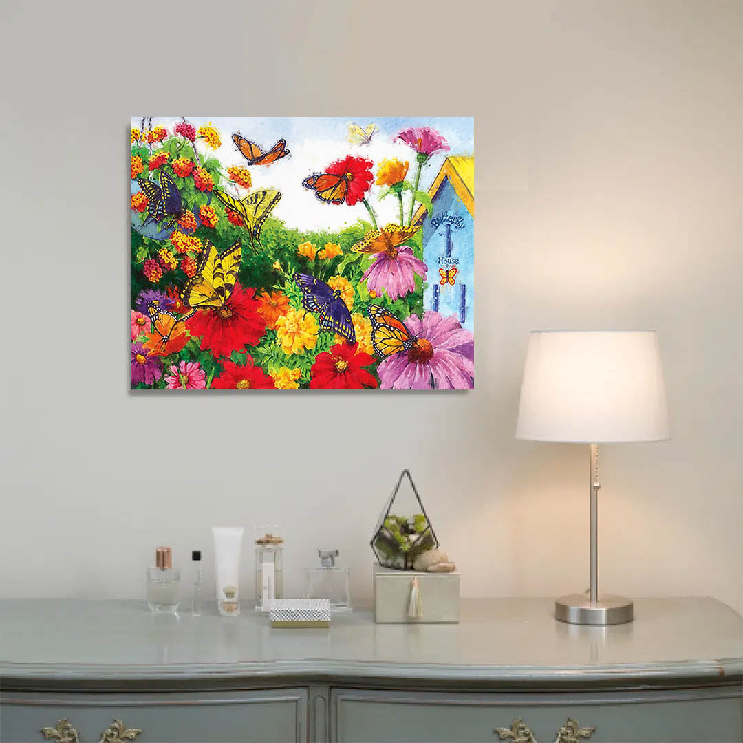 Paint By Numbers -Flowers and Butterflies