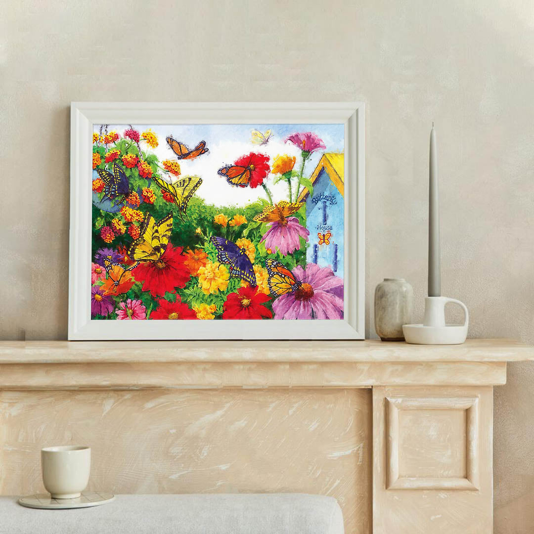 Paint By Numbers -Flowers and Butterflies