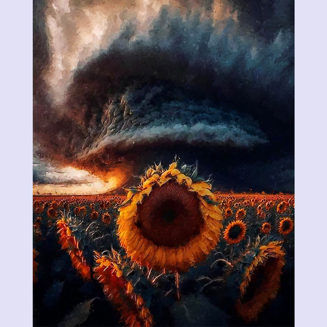 Paint By Numbers -Storms and Sunflowers