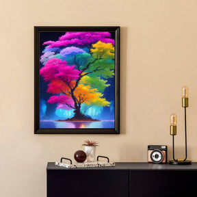 Paint By Numbers -Colorful Tree