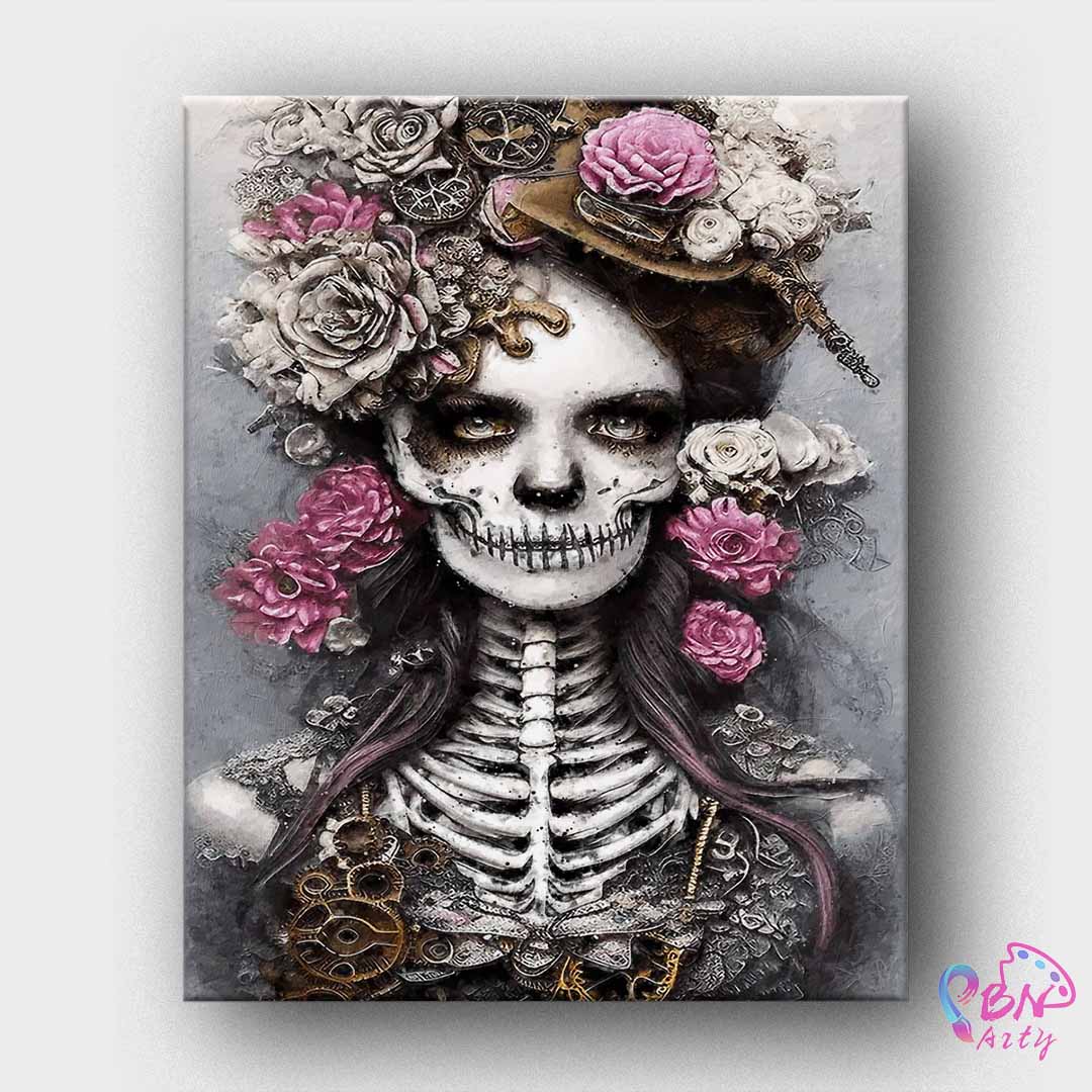 Paint By Numbers -Skeleton Girl