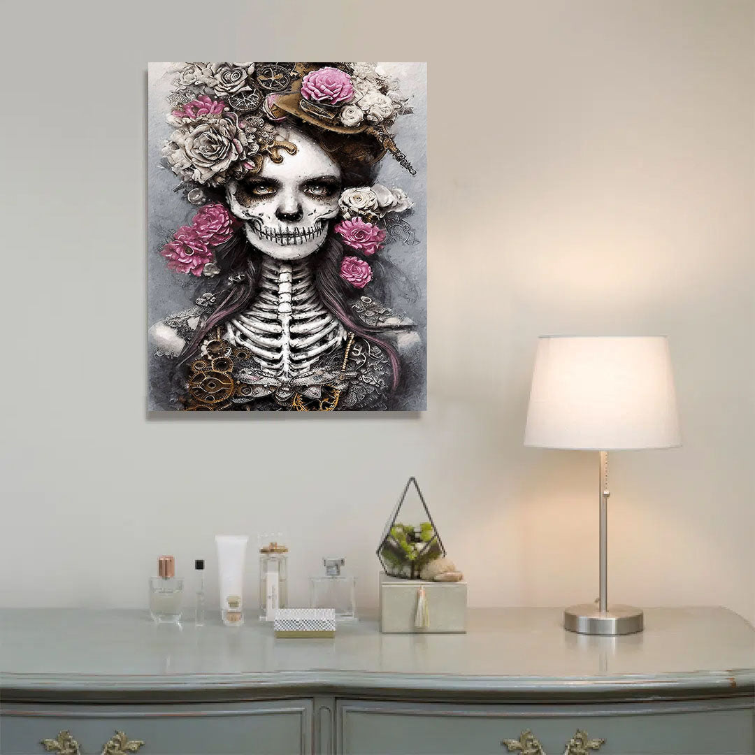 Paint By Numbers -Skeleton Girl