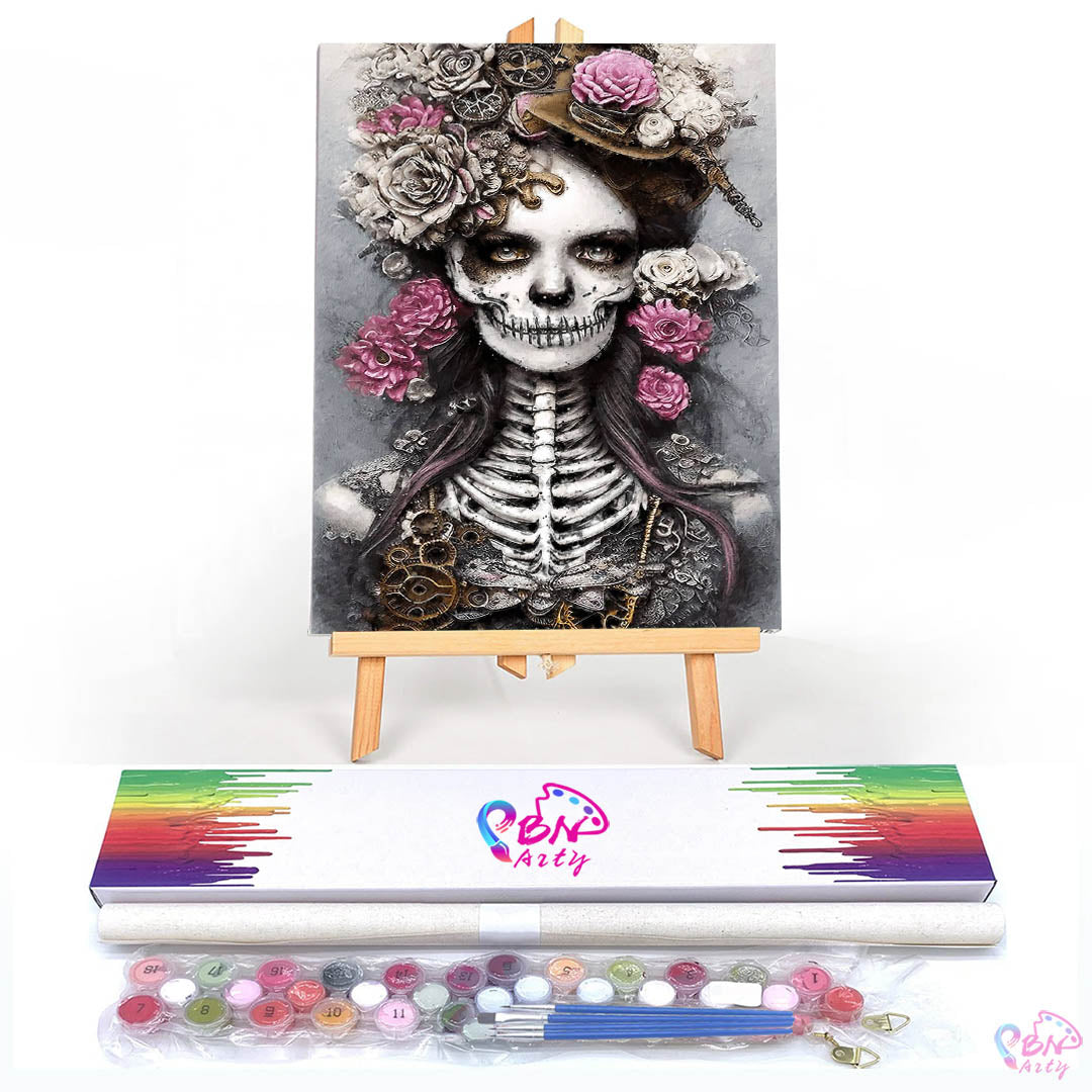 Paint By Numbers -Skeleton Girl