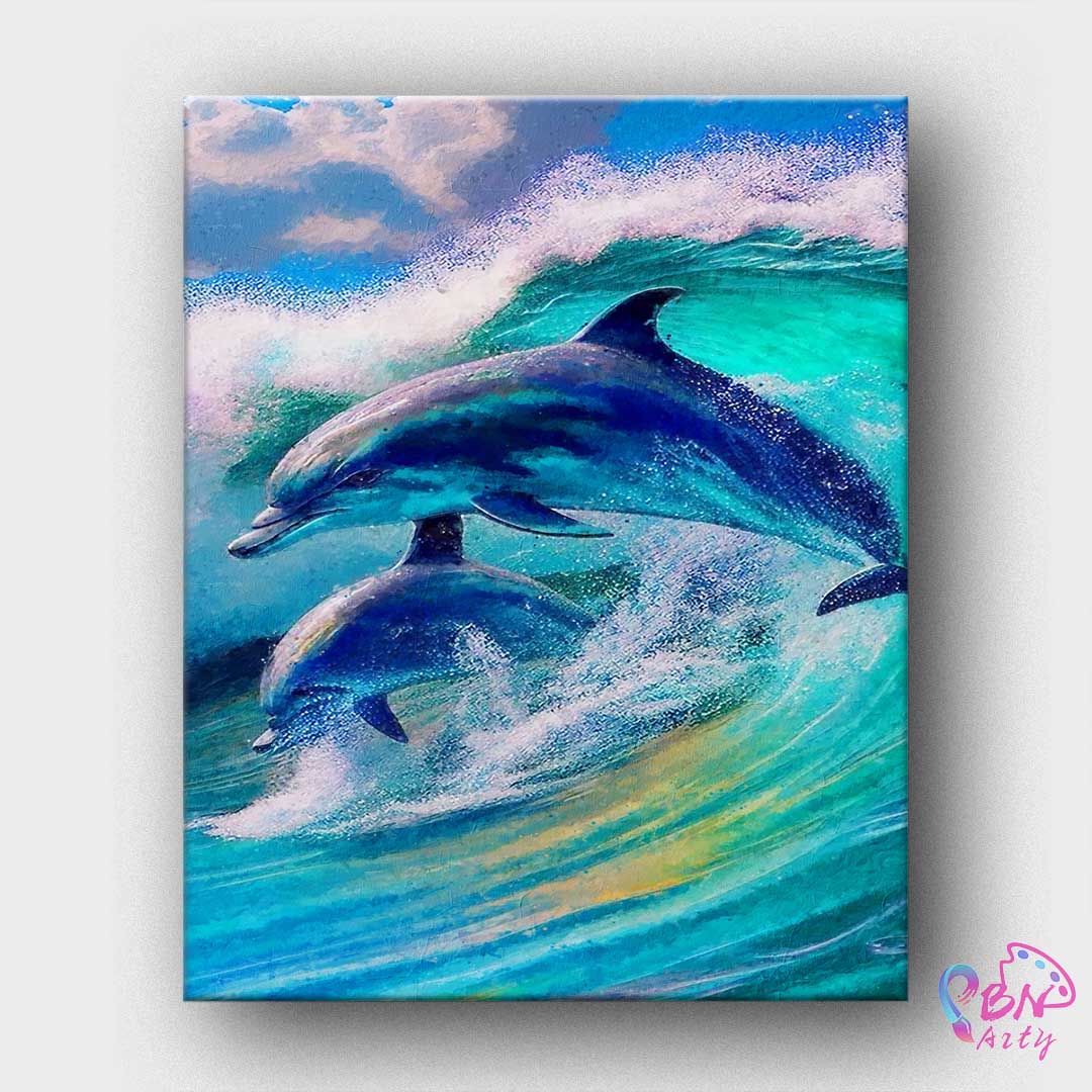 Paint By Numbers -Dolphin