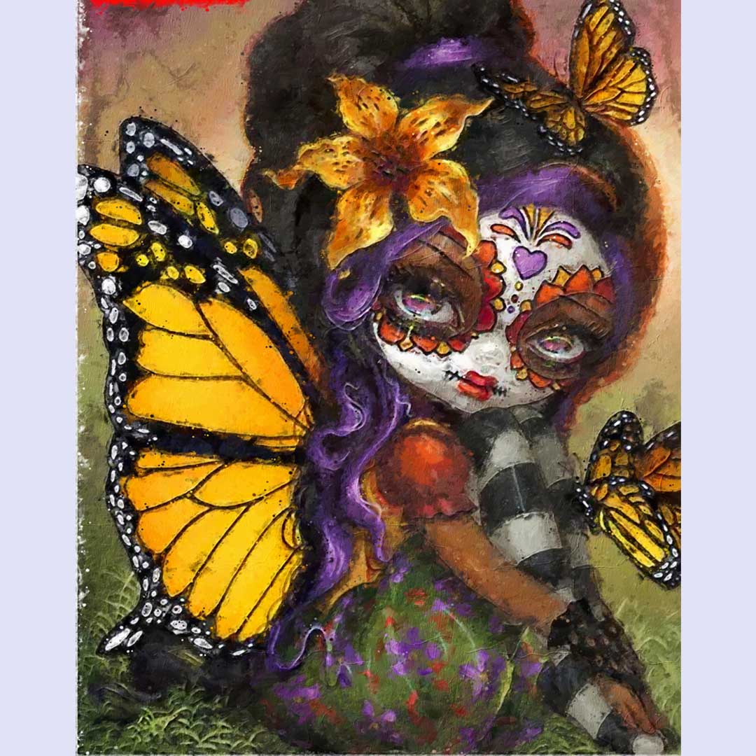 Paint By Numbers -Butterfly Girl