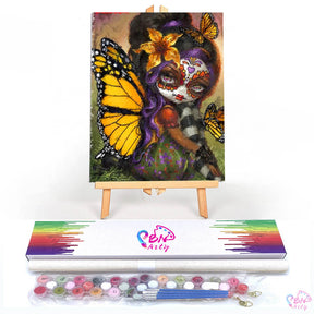 Paint By Numbers -Butterfly Girl